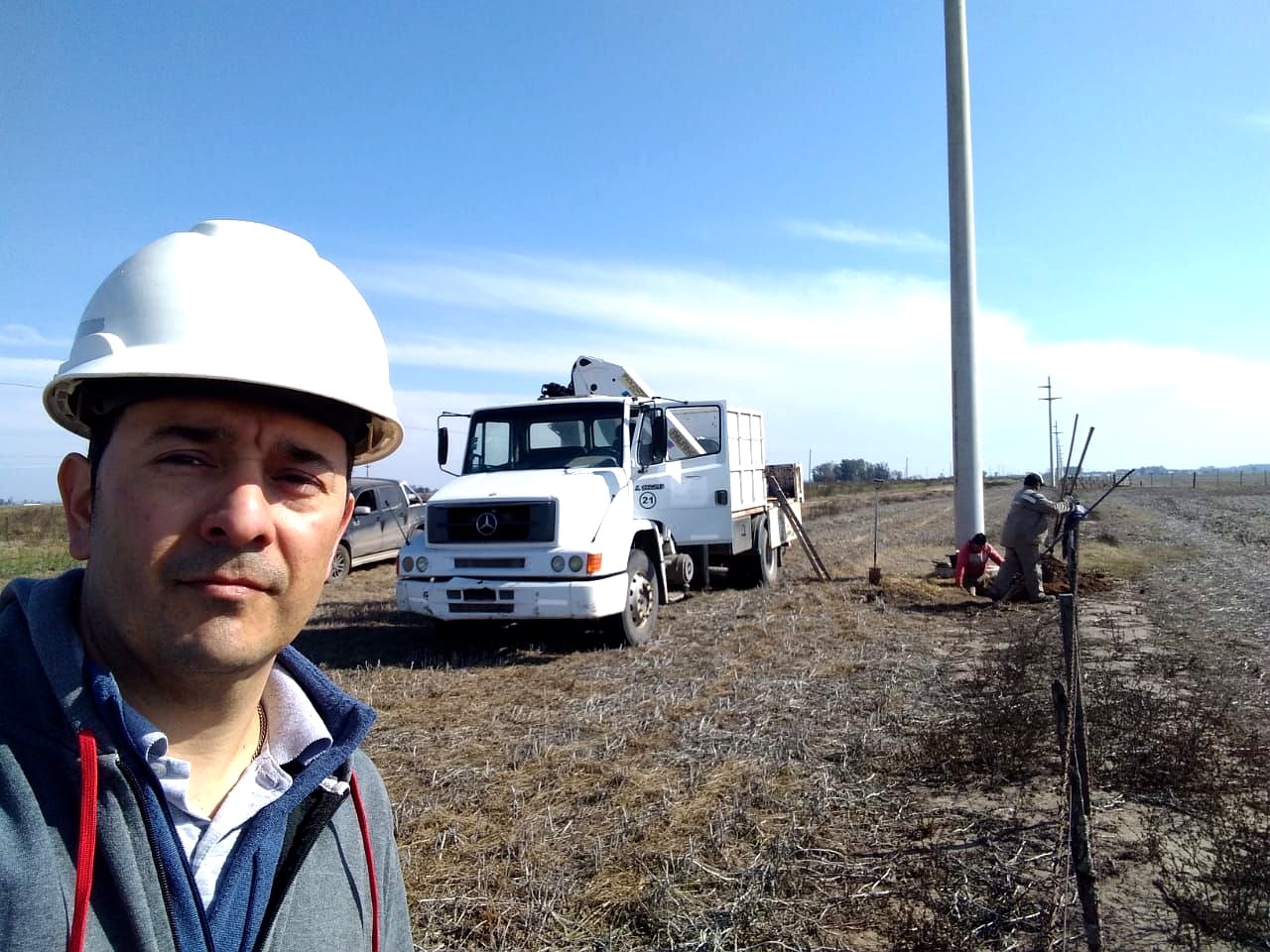 Conjunto de piquetes y conductores del sistema de puesta a tierra
